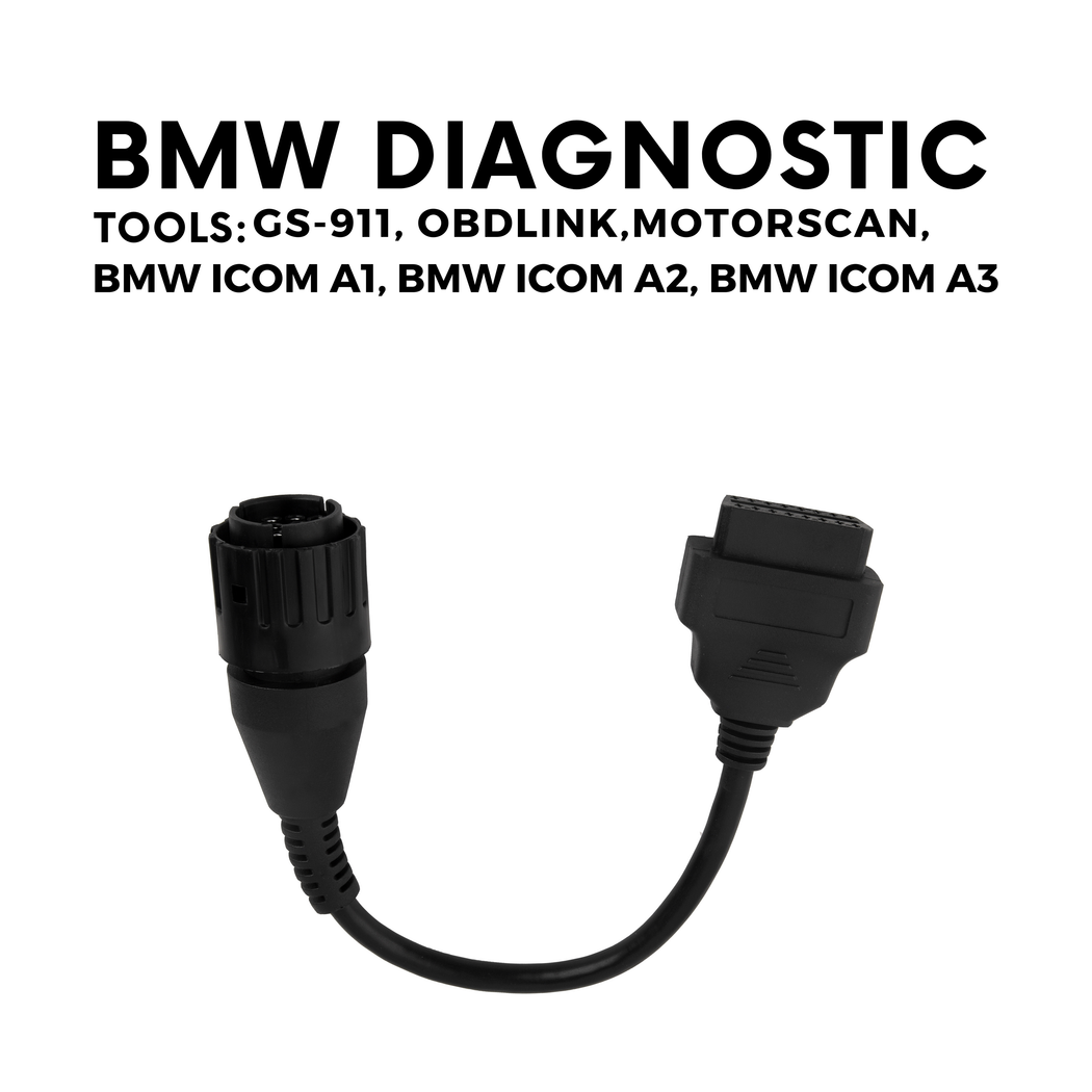 BMW Motorcycle 10 pin to OBD2 adapter Cable
